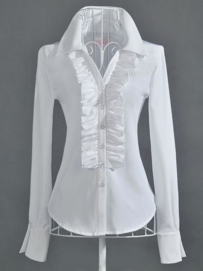 Camisa Estilo Princesa com Babado